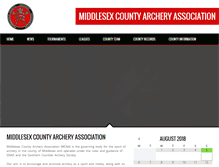 Tablet Screenshot of middlesexarchery.org.uk